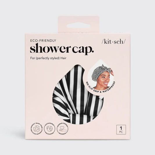 Luxe Shower Cap - stripes